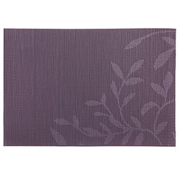 Салфетка под горячее (термосалфетка) Веточки уголок 30х45см ПВХ, фиолетовый (Китай)