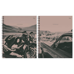 Тетрадь 80л. тв. обложка, на спирали "Ride free" (ТТ5гр80_лм 67195, BG) матовая ламинация