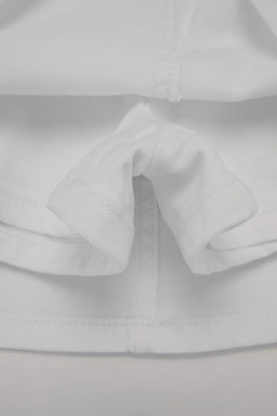 Beyaz Az Esnek Mini Denim _ort Etek TWOSS26SR00052