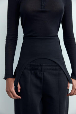 STRAIGHT-LEG PLUSH TROUSERS - Zara фото 6