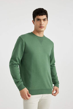 Regular Fit Bisiklet Yaka Basic Duz Kal?n Sweatshirt - Defacto фото 13