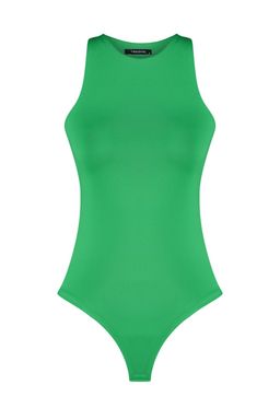 Yesil Halter Yaka Vucuda Oturan Esnek Alttan C?tc?tl? Orme Body TWOSS20BD0044