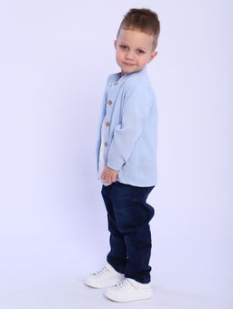 РБ016 Рубашка Муслин (голубой) - Милаша фото 11