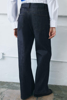 JEANS ZW COLLECTION RELAXED PLEAT MID-WAIST - Zara фото 12