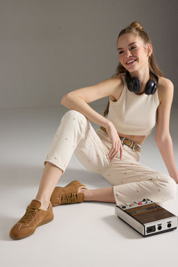 Trendyol Shoes Kahverengi Bagc?kl? Unisex Spor Ayakkab? TAKSS25SN00055