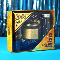 Подарочный набор Зима: чай с лимоном и брусникой 84 г., крем-мед с кедровым орехом, 120 г. - Фабрика счастья фото 2