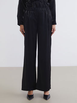 Beli Lastikli Saten Kad?n Pantolon