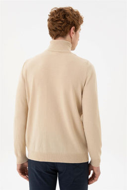 Мужской базовый свитер кремового меланжа - U.s. polo assn фото 5