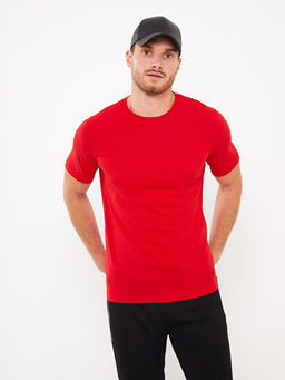 Bisiklet Yaka K?sa Kollu Penye Erkek Ti??rt