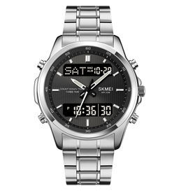 Часы наручные Skmei мужские электронные 2049silver-black
