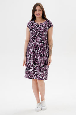Платье женское из кулирки Стильное палитра лила - Амадэль фото 9