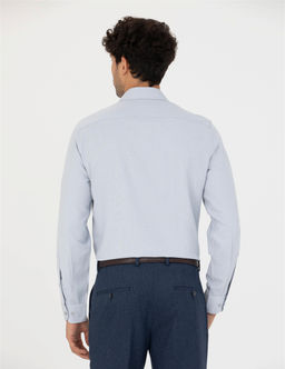 Gri Slim Fit Uzun Kollu G_mlek - Pierre cardin фото 5