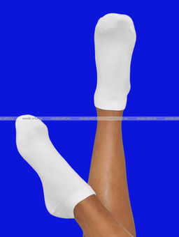 Цена за 12 пар. Следки женские ХЛОПОК БЕЛЫЕ