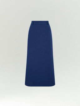 Emka / Юбка макси прямого кроя из хлопка фото 6