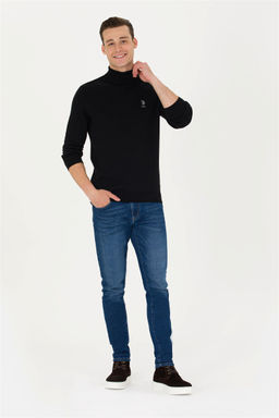 U. S. Polo Assn Мужской черный базовый свитер - U.s. polo assn фото 11