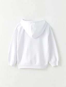 Kap??onlu Basic Uzun Kollu K?z ?ocuk Sweatshirt - Waikiki фото 2