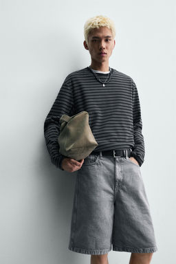 BERMUDA BAGGY FIT / Azul lavado