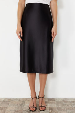 TRENDYOLMILLA Indigo Saten A Kesim/Can Form Midi Orme Etek TWOAW24ET00088 фото 24