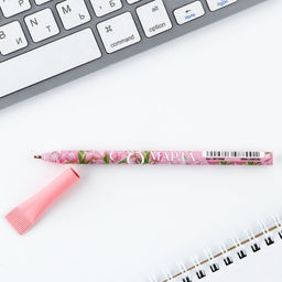 Цена за 10 шт. Ручка шариковая, синяя паста, эко 1.0 мм С 8 марта