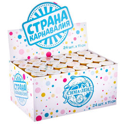 Хлопушка пружинная Смайлик, конфетти, серпантин, 11 см - Страна карнавалия фото 4