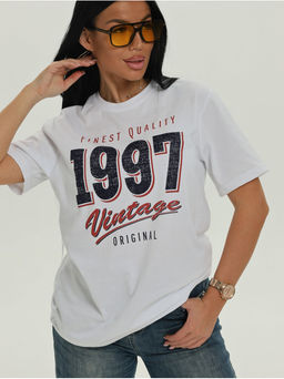 Футболка "Качество" белый женская