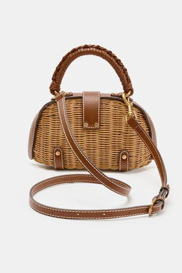 BOLSO R?GIDO MINI BANDOLERA / Tostado