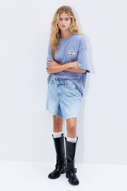 Camiseta oversize con motivo estampado - H&m фото 2