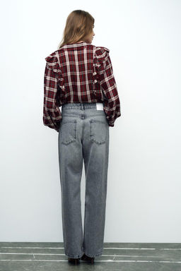 JEANS Z1975 STRAIGHT HIGH WAIST LONG LENGTH - Zara фото 12