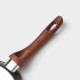 Сковорода блинная Magistro Granit, d=24 см, ручка soft-touch, антипригарное покрытие, индукция, кованый алюминий, чёрная  фото 5