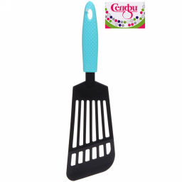 Цена за 5 шт. Лопатка кухонная пластиковая с прорезями "Гурман" плоская