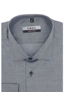 Сорочка мужская длинный рукав GREG 313/137/1339/Z/1 STRETCH  фото 3