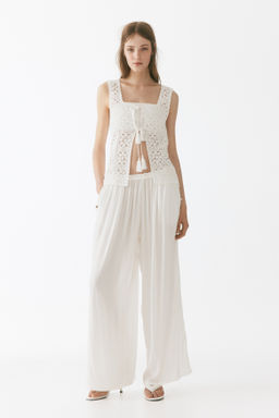 Pantal?n amplio con cord?n de ajuste - H&m фото 3