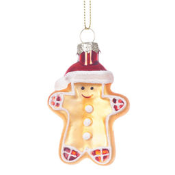 Украшение новогоднее "Пряничный человечек", L5 W2 H8 см, 2в.