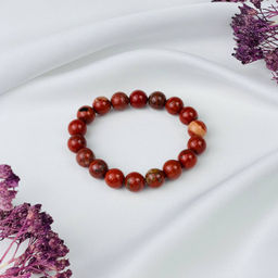 Браслет из кирпичной Яшмы 17 см