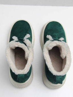 Ботинки EDART 308.агата w. зеленый замша/мех - Ed'art фото 18