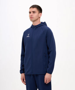Худи на молнии JOGEL ESSENTIAL Athlete Hooded FZ Jacket, темно-синий  фото 7