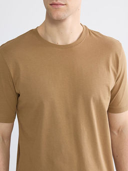 Bisiklet Yaka Penye Erkek Ti??rt