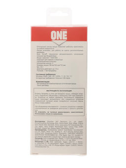 Мышь Smartbuy ONE 202AG-K, беспроводная, 3 кнопки, 1200 dpi, USB, 1хАА, черная