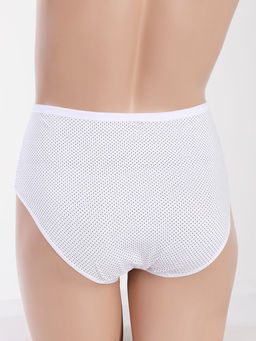 Трусы хлопковые с высокой посадкой - Almond фото 2