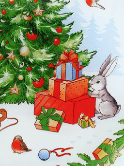 Тарелка плоская новогодняя Зимняя сказка, d=20 см, стекло - Дорого внимание фото 3