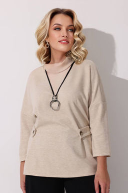 Блузка женская 4338/01/Светло-бежевый - Rise фото 5