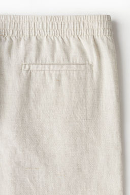 Pantal?n corto de lino Regular Fit - H&m фото 3