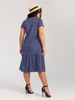 Платье женское кулирка АГНИЯ МЕЛКИЙ ОДУВАНЧИК - Domtrik Домашний трикотаж фото 3