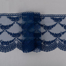 Кружево Gamma сетка 155 мм GKM-15504 в пакете 10 м 0.2 Турция TL010DB т.синий