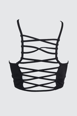 TRENDYOLMILLA Siyah Halter Yaka Biyeli Bikini Ustu TBESS21BU0027  фото 7