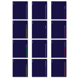 АКЦИЯ Цена за 1 шт. Комплект тетрадей общих ученических с пластиковой обложкой ErichKrause CoverPro Indigo, 48 листов, кл./лин., со спр. мат. (пакет 12 шт.)