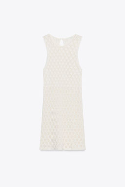 CUTWORK HALTER SHORT DRESS - Zara фото 4