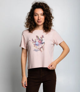 Футболка #КТ511 (5), пудровый