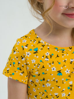 Платье Лето цветы на горчице - Sovalina фото 25