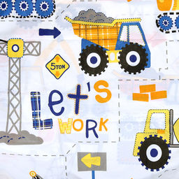 Наволочка 30х30см "Юный строитель", поплин "Комфорт" 115г/м2, хлопок 100%, с клапаном-запахом, упаковка ПП 22х30см, "Домашняя мода" (Россия)